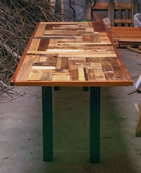 Table en scrawood