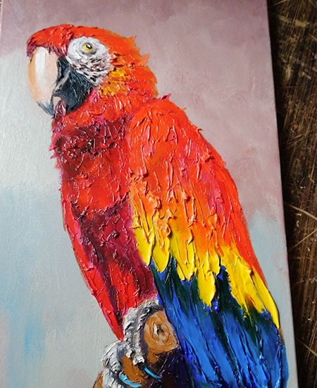 Peinture de perroquet